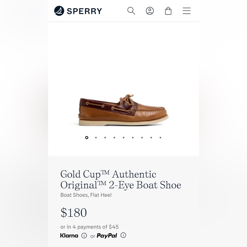 Men’s Sperry Gold Cup™ Authentic Original™ 2-Eye Boat Shoe